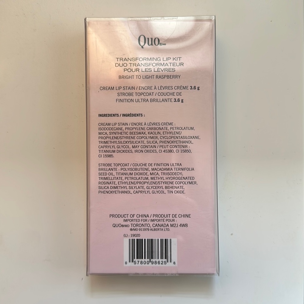 Quo Transforming Lip Kit Duo - Raspberry - Picture 2 of 2